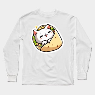 burrito kitty Long Sleeve T-Shirt